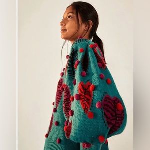 Farm Rio Monstera Heart Sweater